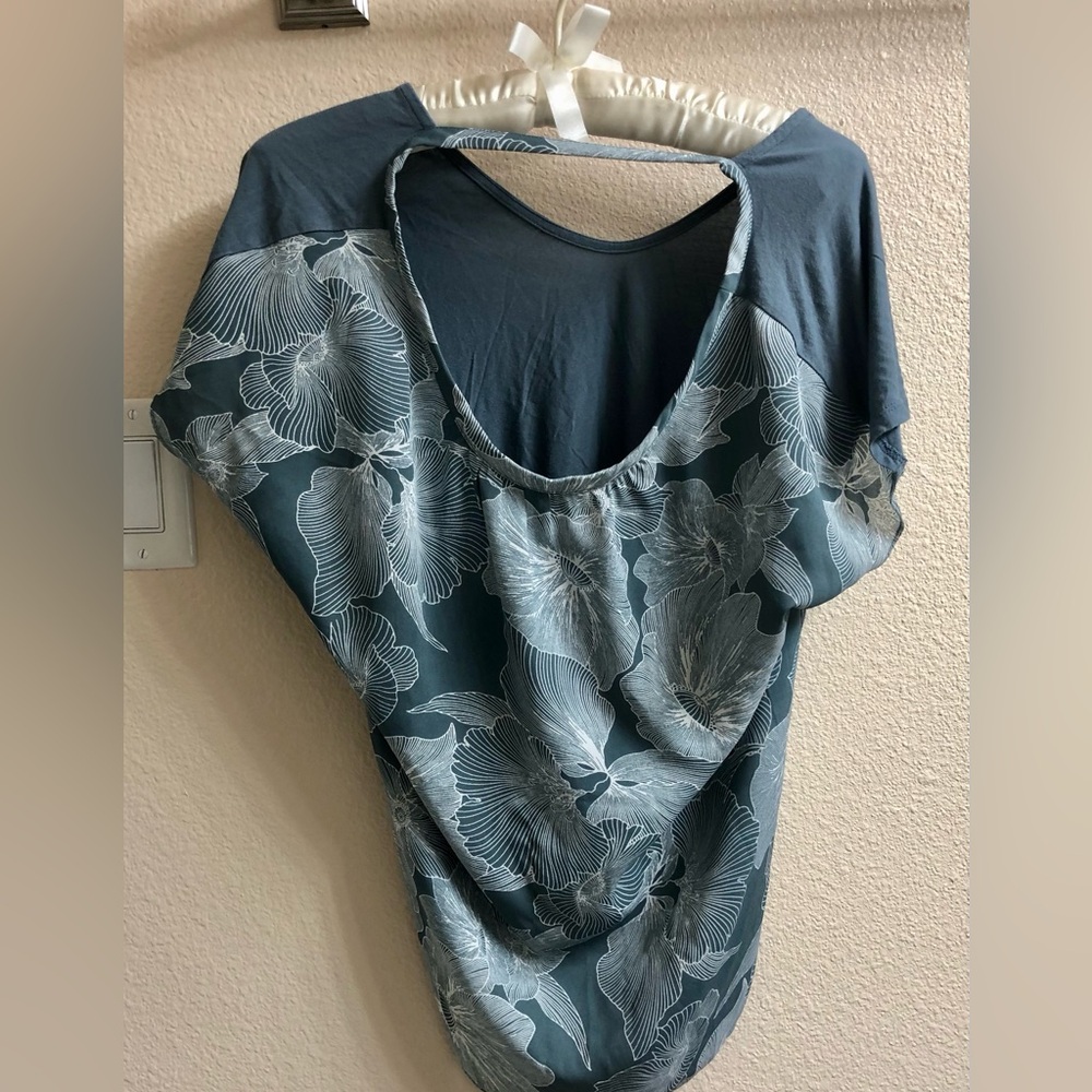 Floral Blue Women's Top